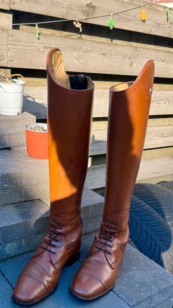 Cavallo Fortis rijlaars cognac maat 38, Dieren en Toebehoren, Paardrijkleding, Zo goed als nieuw, Schoeisel, Dressuur, Ophalen of Verzenden