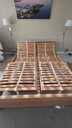 GRATIS Elektrisch verstelbare bedbodem met ombouw, Ophalen, Gebruikt, Eenpersoons, Hout