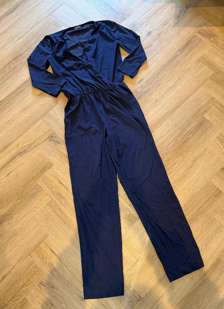 Heel goed blauw LaDress Odile jumpsuit travel stof wrap XS S, Kleding | Dames, Jumpsuits, Gedragen, Maat 34 (XS) of kleiner, Blauw