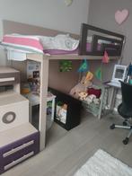 Meisjeskamer Lagrama – Hoogslaper met bureau en opbergruimte, Ophalen, Gebruikt, Meisje