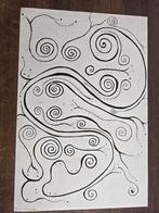 Abstracte Fijnlijner Kunst op A3, Ophalen of Verzenden