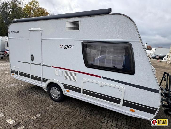 Dethleffs C'Go 430 QS Zeer complete caravan!!, Caravans en Kamperen, Caravans, Bedrijf, tot en met 3, 1000 - 1250 kg, Treinzit