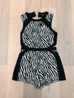 Zebraprint jumpsuit, Kleding | Dames, Jumpsuits, Ophalen of Verzenden, Zo goed als nieuw, Maat 36 (S), Zwart