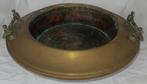 Antieke kastanje pofschaal. Grote koperen schaal, Ophalen of Verzenden, Koper