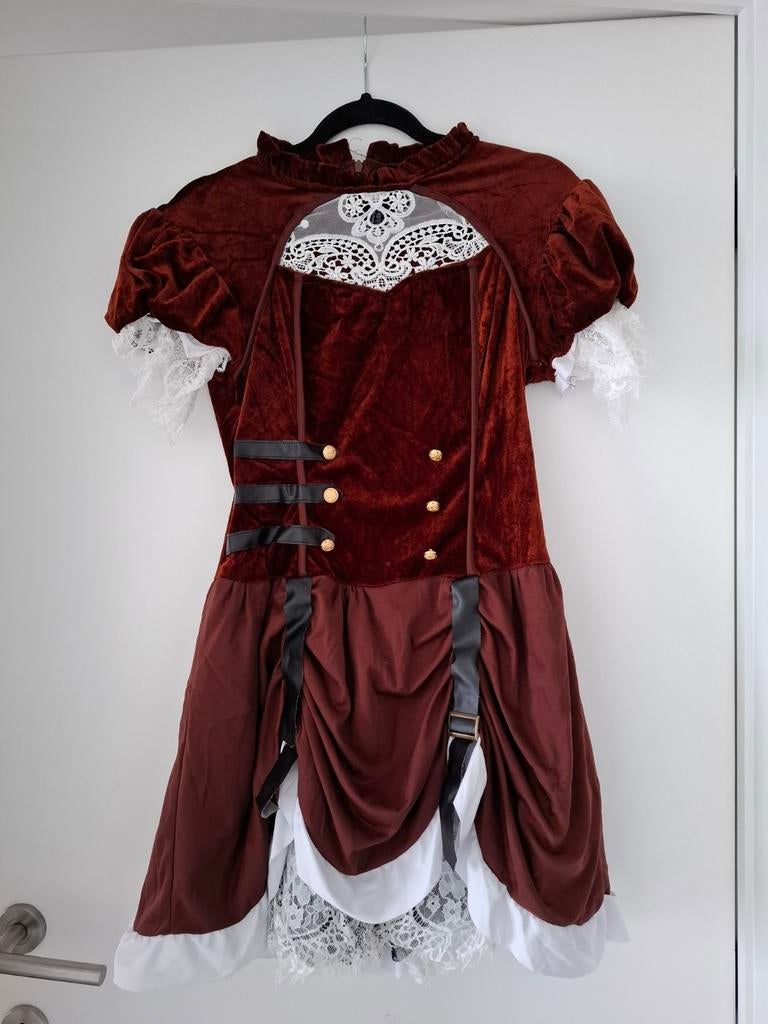 Carnavalskleding Steampunk Jurk Maat M, Maat 38/40 (M), Carnaval, Ophalen of Verzenden, Kleding