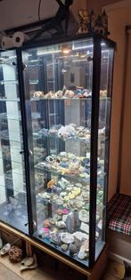 Mooie Vitrinekast met glazen planken 172x68x33, Ophalen, Met deur(en), Glas, 50 tot 100 cm