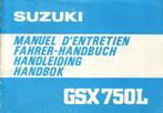 Suzuki GSX750 L handleiding manual (5160z), Suzuki