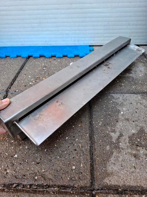 Strakke rvs watervaluitloop (brievenbus) 60 cm in goede staa, Tuin en Terras, Waterpartijen en Fonteinen, Zo goed als nieuw, Ophalen of Verzenden