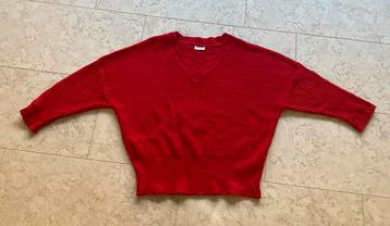 Prachtig rode gebreide trui, merk Noisy May, maat L beschikbaar voor biedingen