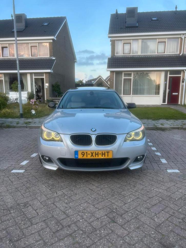 BMW E60 525i 2006 - Silverstone M5 interieur - 19” Frankfurt, Auto's, BMW, Particulier, 5-Serie, ABS, Adaptieve lichten, Airbags