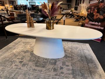 Eettafel Elli ovaal Modern 250cm wit met extra 50%Korting beschikbaar voor biedingen