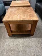 2 teakhouten salontafels €25,- per stuk, Huis en Inrichting, Tafels | Salontafels, Ophalen, ., 50 tot 100 cm, Zo goed als nieuw