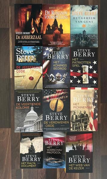 12 boeken Steve Berry beschikbaar voor biedingen