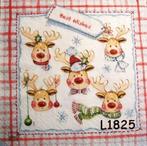 Servetten decoupage/bullet journal – kerstherten L1825, Verzenden, Nieuw, Materiaal