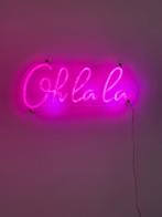 Neon Lamp "Oh la la" voor aan de muur, Ophalen, Zo goed als nieuw, Glas