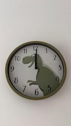 Dino wandklok 22 cm, Ophalen of Verzenden, Zo goed als nieuw, Wandklok