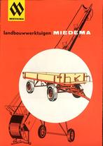 Folder miedema landbouwmachines opraapwagen., Ophalen, Nieuw, Tractor en Landbouw
