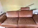Gratis: leren bank, Huis en Inrichting, Banken | Bankstellen, Ophalen, Gebruikt, Driepersoons, 200 tot 250 cm