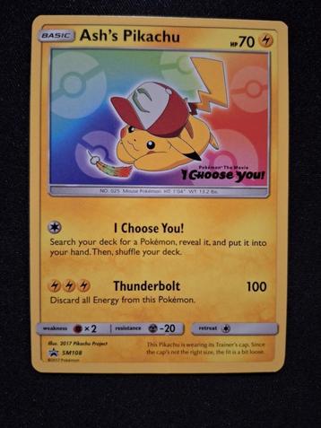 Ash's Pikachu SM108 Promo (2) beschikbaar voor biedingen