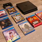 PS4 Slim + 7 Games + 2 Controllers, Spelcomputers en Games, Spelcomputers | Sony PlayStation 4, Ophalen of Verzenden