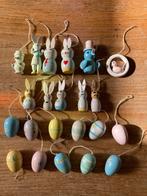 22 Vintage paashangers houten pasen hout hanger, Diversen, Pasen, Ophalen of Verzenden, Zo goed als nieuw