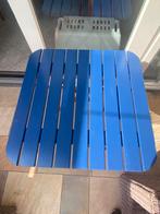 Z.g.a.n. Kobalt Blauw vierkant  tafeltje 68x68x72cm, Ophalen of Verzenden, Zo goed als nieuw, Vierkant, Hout