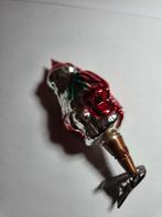 oude kerstbal santa op knijper, Diversen, Kerst, Verzenden, Gebruikt