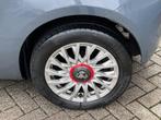 Fiat 500 0.9 TwinAir Turbo Lounge *cruise control *airco, Voorwielaandrijving, Gebruikt, Zwart, Leder en Stof