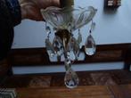 Barok wandlampje met glas en kristal, Antiek en Kunst, Antiek | Lampen, Ophalen of Verzenden
