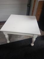 Massief eiken brocante salontafel, Ophalen, 50 tot 100 cm, Eikenhout, 50 tot 100 cm
