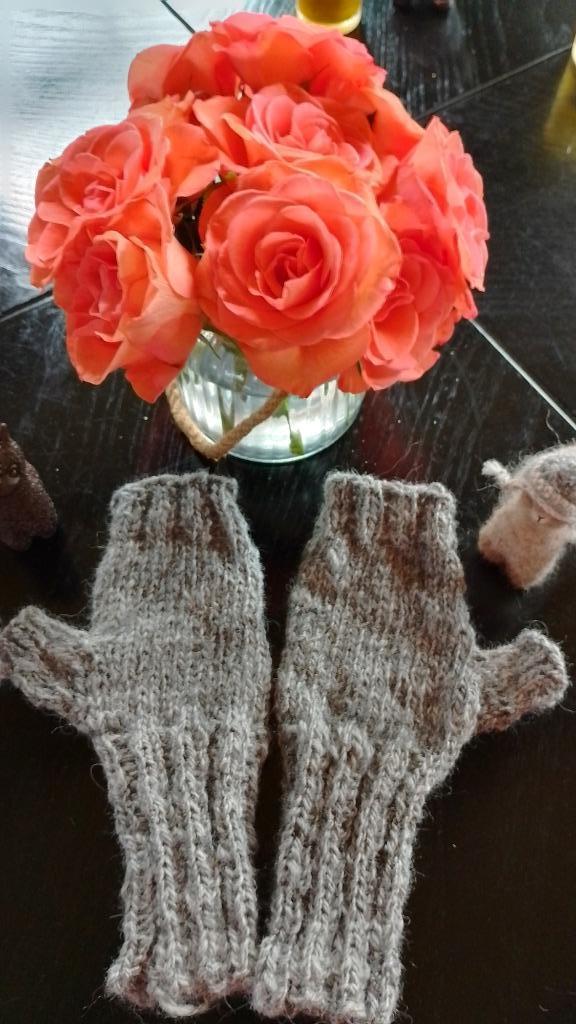 Alpaca polswarmers grijs handgemaakt, Kleding | Dames, Mutsen, Sjaals en Handschoenen, Nieuw, Handschoenen, Maat 38/40 (M), Ophalen of Verzenden