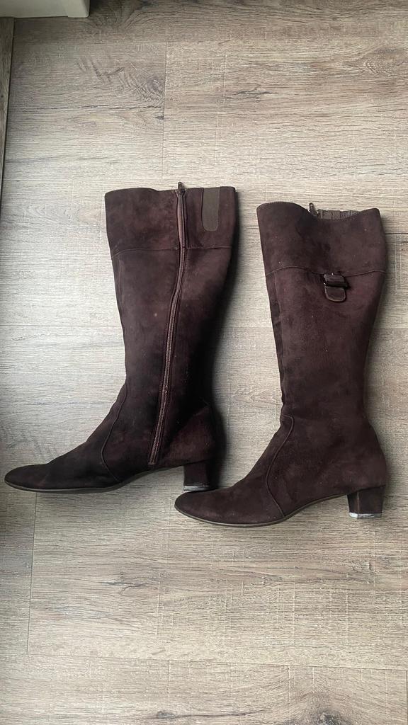 Paul Noyen bruin kalfs lederen suède laars 41, Kleding | Dames, Schoenen, Hoge laarzen, Bruin, Ophalen