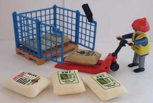 Playmobil 4474 Havenarbeider met palletwagen, Kinderen en Baby's, Speelgoed | Playmobil, Zo goed als nieuw, Complete set, Ophalen of Verzenden