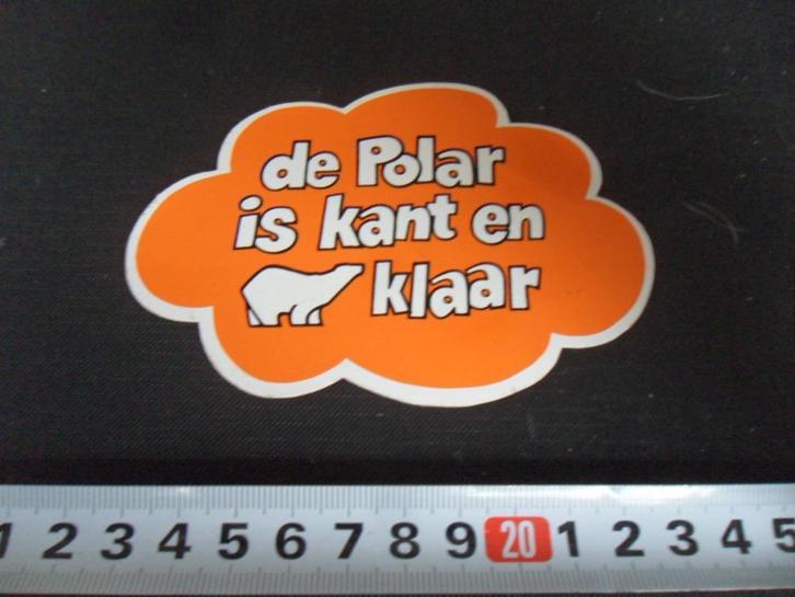 sticker de POLAR is kant en klaar *, Verzamelen, Stickers, Zo goed als nieuw, Bedrijf of Vereniging, Ophalen