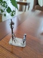 zilveren lantaarnaansteker, Antiek en Kunst, Ophalen of Verzenden, Zilver