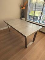 Beton look eettafel rechthoekig + salon tafel, Huis en Inrichting, Tafels | Eettafels, Ophalen, 50 tot 100 cm, Zo goed als nieuw