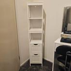 Witte badkamerkast met lades, Ophalen, (Half)hoge kast, Minder dan 50 cm, Gebruikt