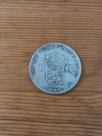 Curacao 1 gulden 1944 zilver, Postzegels en Munten, Munten | Nederland, Ophalen of Verzenden, Koningin Wilhelmina, 1 gulden, Zilver