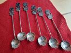 6 lepeltjes Indonesië gestempeld 800, Antiek en Kunst, Antiek | Bestek, Ophalen of Verzenden