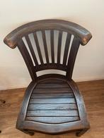 Set van 2 zware houten stoelen (landelijk), Ophalen, Bruin, Twee