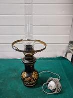 tafellamp olielamp model handbeschilderd, Ophalen of Verzenden