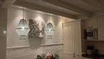 2 x Kristallen hanglamp, Huis en Inrichting, Lampen | Hanglampen, Ophalen, Gebruikt, Landelijk, Minder dan 50 cm