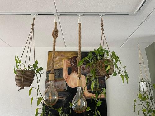 Hanglamp Leonardo pearl Amber, Huis en Inrichting, Lampen | Hanglampen, Zo goed als nieuw, Minder dan 50 cm, Glas, Ophalen