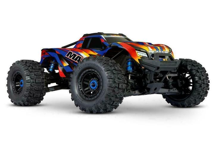 Traxxas Maxx wide 4S brushless monster truck Geel., Hobby en Vrije tijd, Modelbouw | Radiografisch | Auto's, Ophalen of Verzenden
