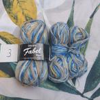 2 bollen sokkenwol blauw/grijs gemêleerd (Fabel), Sokken en Kniesokken, Blauw, Ophalen of Verzenden, Zo goed als nieuw