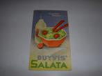 Prachtige folder Duyvis Salata jaren 30, Boeken, Folder, Gelezen, Ophalen of Verzenden, Duyvis Salata