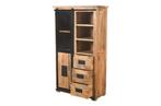 Wanskast Works met schuifdeur industrieel mangohout, Info@mokana.nl, Nieuw, Mokana, 25 tot 50 cm