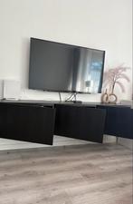 Besta Tv meubel  donkerbruin/zwart, Huis en Inrichting, Kasten | Televisiemeubels, Ophalen, Zo goed als nieuw, 50 tot 75 cm, 150 tot 200 cm
