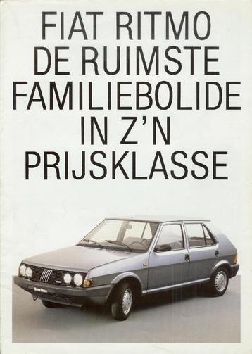 Fiat Ritmo folder 1983 beschikbaar voor biedingen
