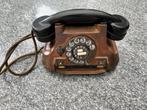 Koperen telefoon, Telecommunicatie, Vaste telefoons | Niet Draadloos, Ophalen, Gebruikt, Met draaischijf